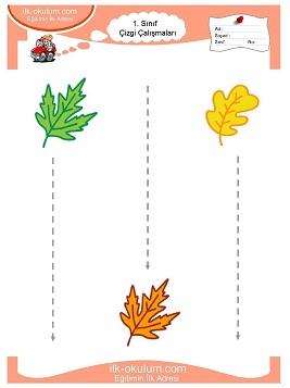 Çocuklar İçin Çizgi Çalışma Sayfaları 